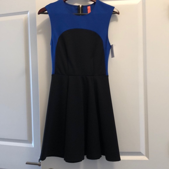 New with tags. Size Medium black and blue dress. - Picture 1 of 6